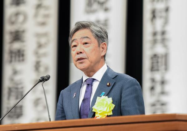 内閣総理大臣代理 青木内閣官房副長官