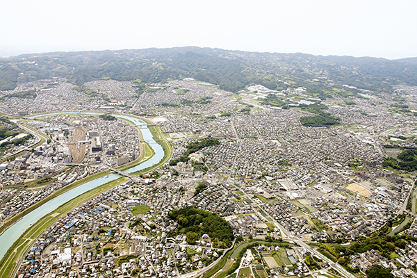 三郷町上空写真