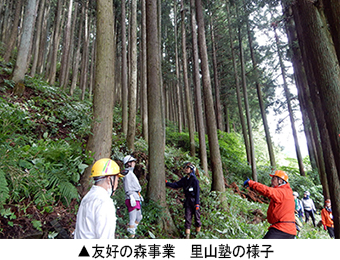 友好の森事業 里山塾の様子