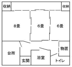 島ぐらし体験の家（間取り）の画像
